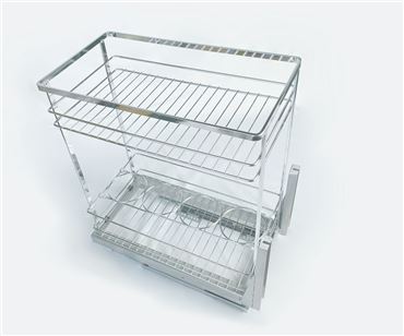 Giá Gia vị nan dẹt Inox mạ chrome